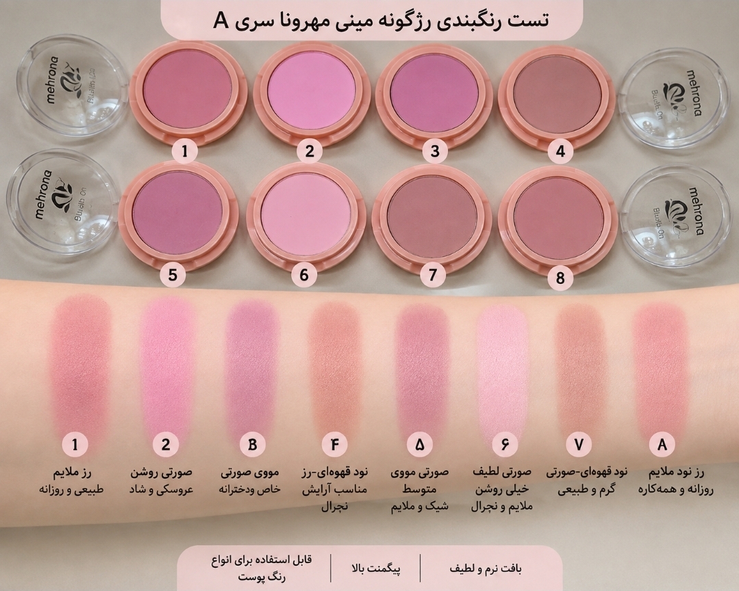 رژگونه مینی مهرونا