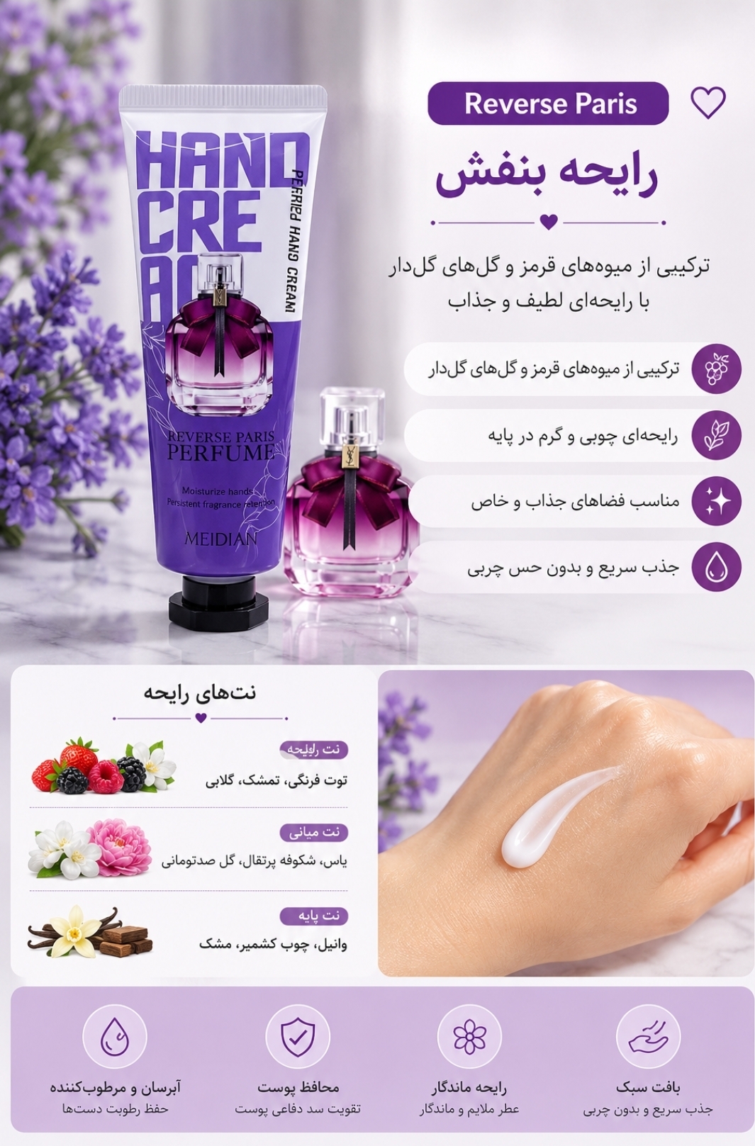 کرم دست ادکلنی